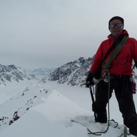 Mark Aitken on the summit of Island Peak 1960m