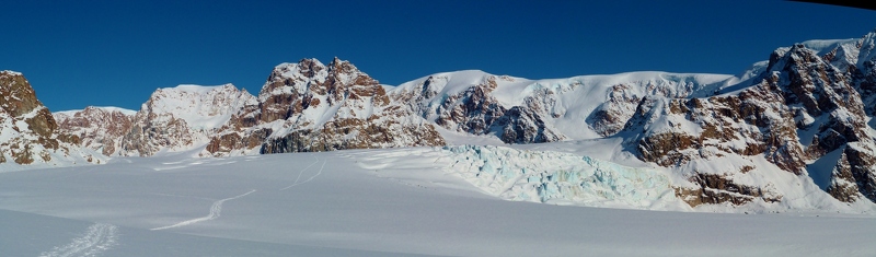 View close to base camp. Snow Dome in centre.jpg