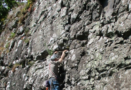 Climbing at Benny Beg July 12th