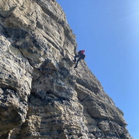 Climbing at Swanage