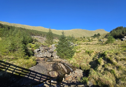 Views from 2nd track on left towards usual ridge to Cruach Ardrain