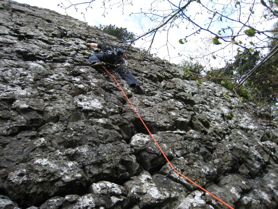Scott Climbing 'The Smiddy' 6a