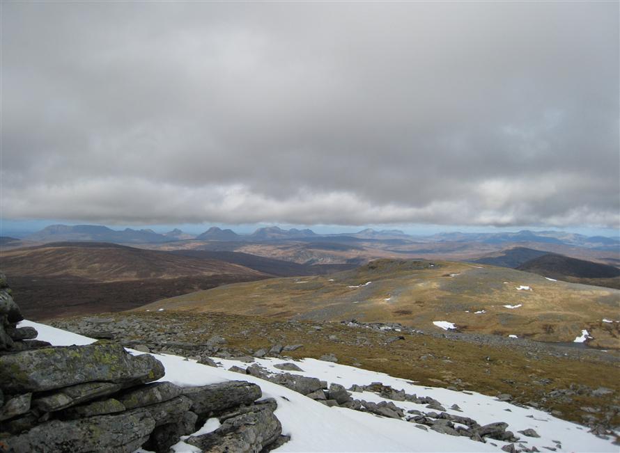 Views north west from Eididh nan Clach Geala