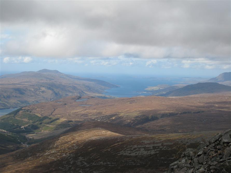 View towards Ullapool from Meall nan Ceapraichean