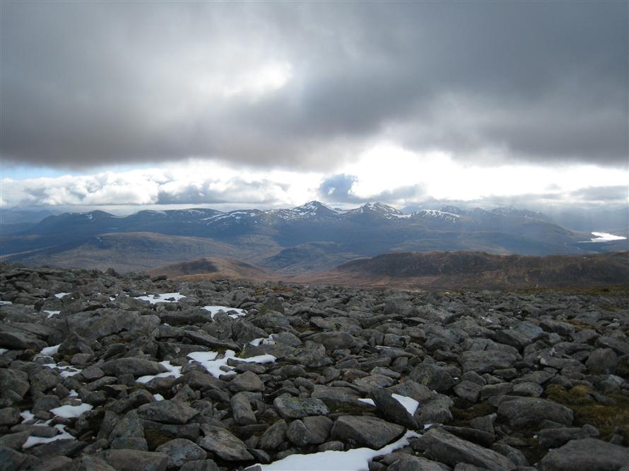 Moody skies to the south from Ben Dearg