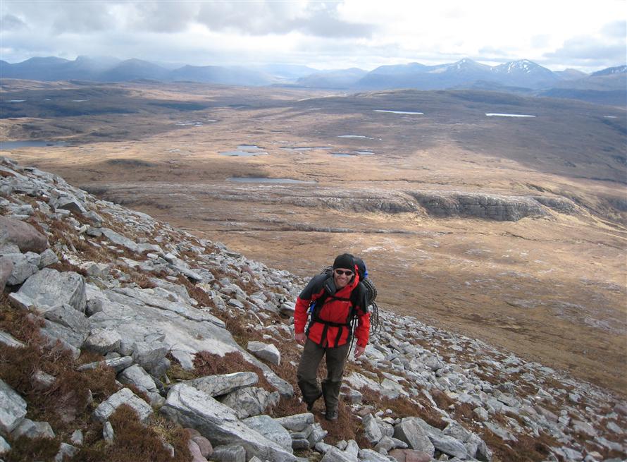 Colin on the lower slopes of Sail Liath