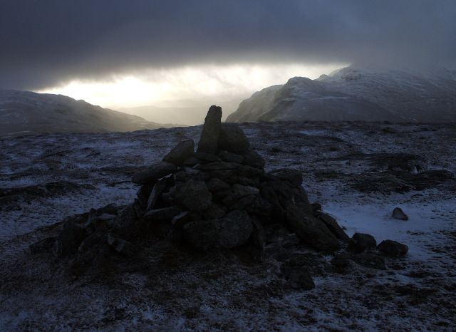 Looking South from Meall nam Maigheach, 17th January 2009