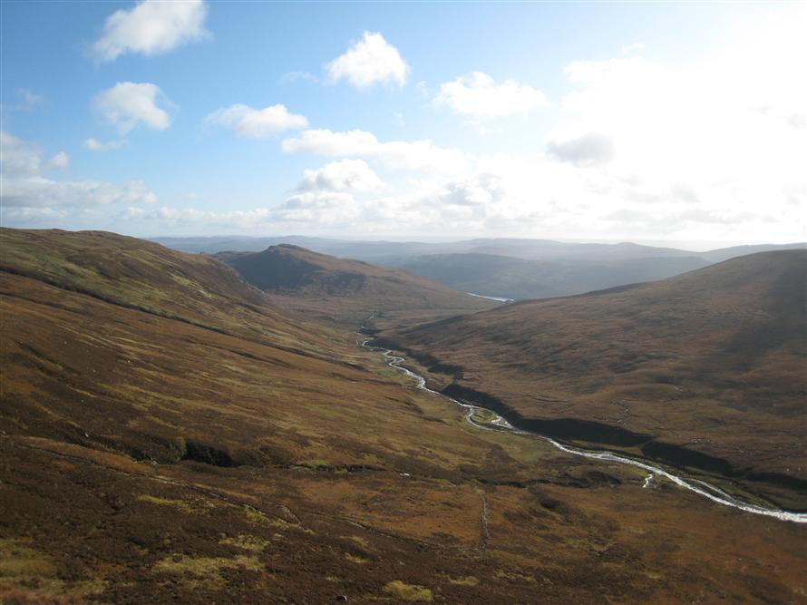 View back down the glen