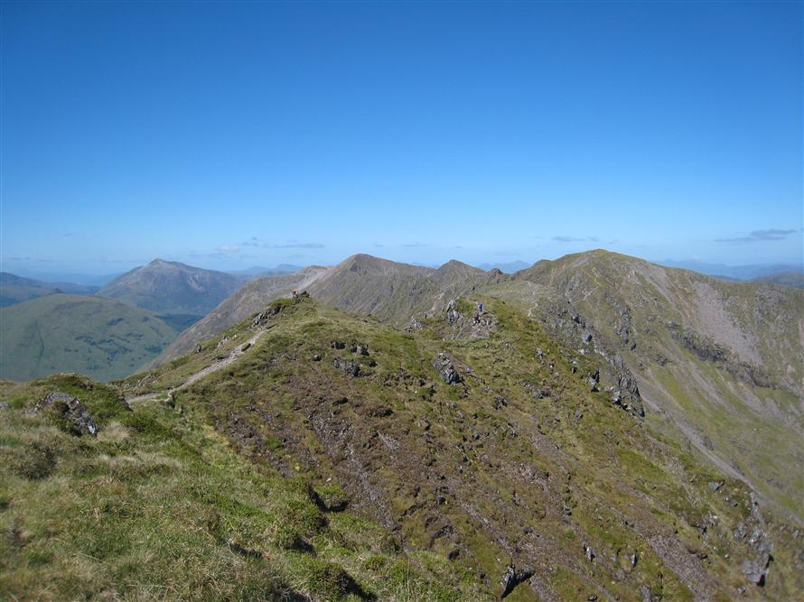 View along the ridge