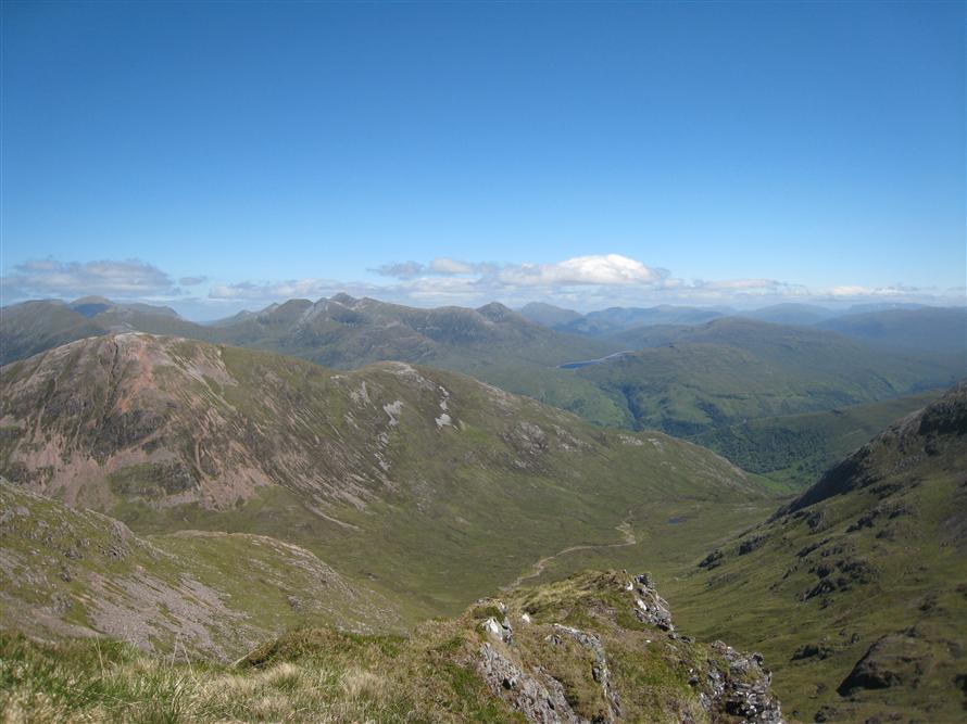 Loch Eilde Mor and the Mamores beyond