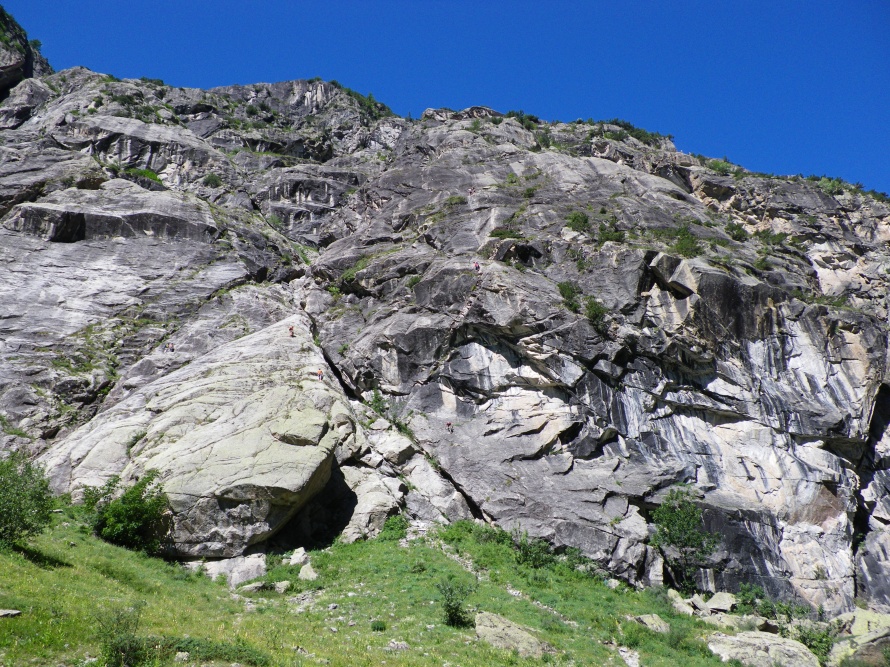 Climbers on Poire D'Ailefroide