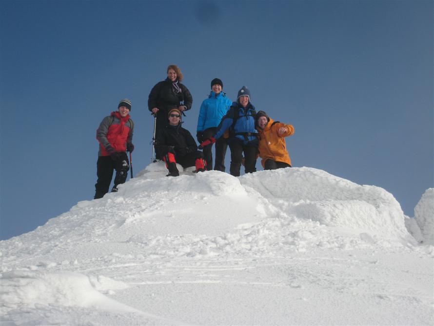 Munro 117 Cairn Bannoch (1012M) [130210] Simon, Jean, Craig, Sharron, Lucy & Nigel Previously done by Frank Jack.JPG