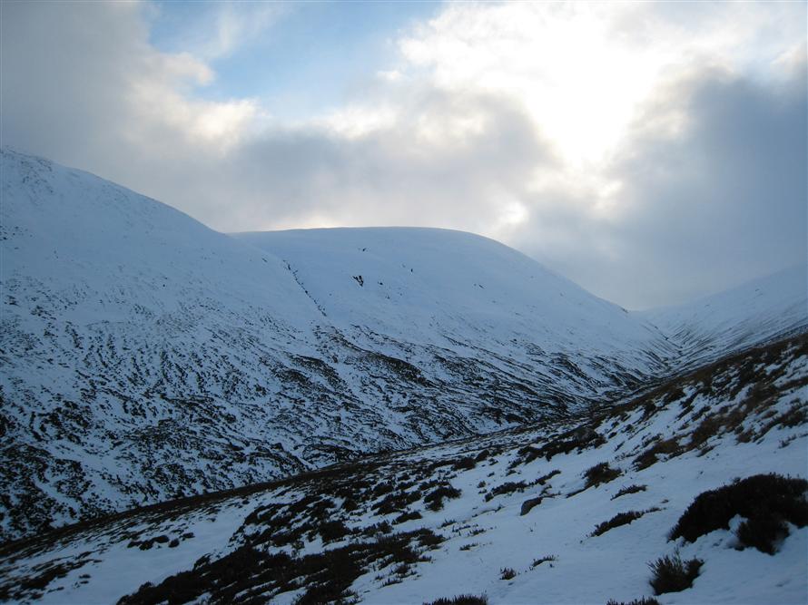 Looking back up the glen