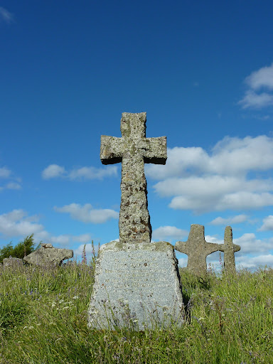 Crosses on the burial isle of St Finnan