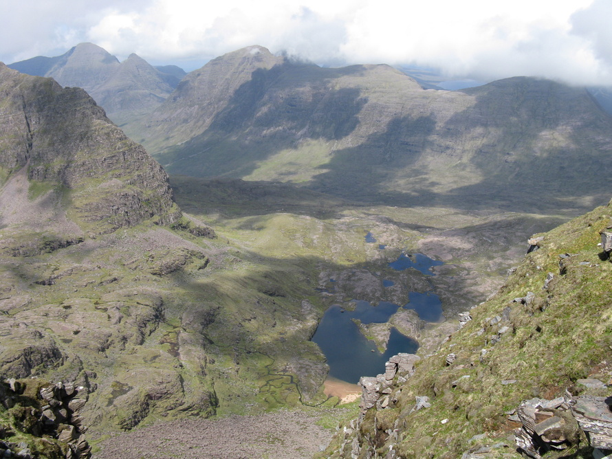Aerial view of coire